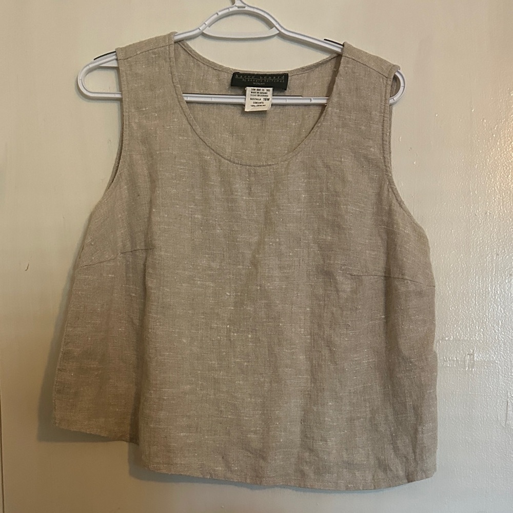 Vintage 100% linen top